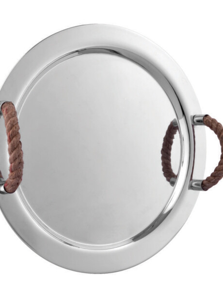 BANDEJA REDONDA ACERO C/ASAS CUERDA D35CM BANDEJA REDONDA ACERO C/ASAS CUERDA D35CM