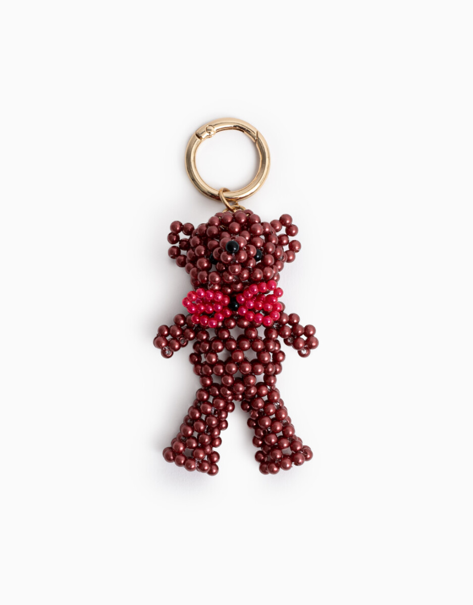 Llavero Y Bag Charm Osito Beads 