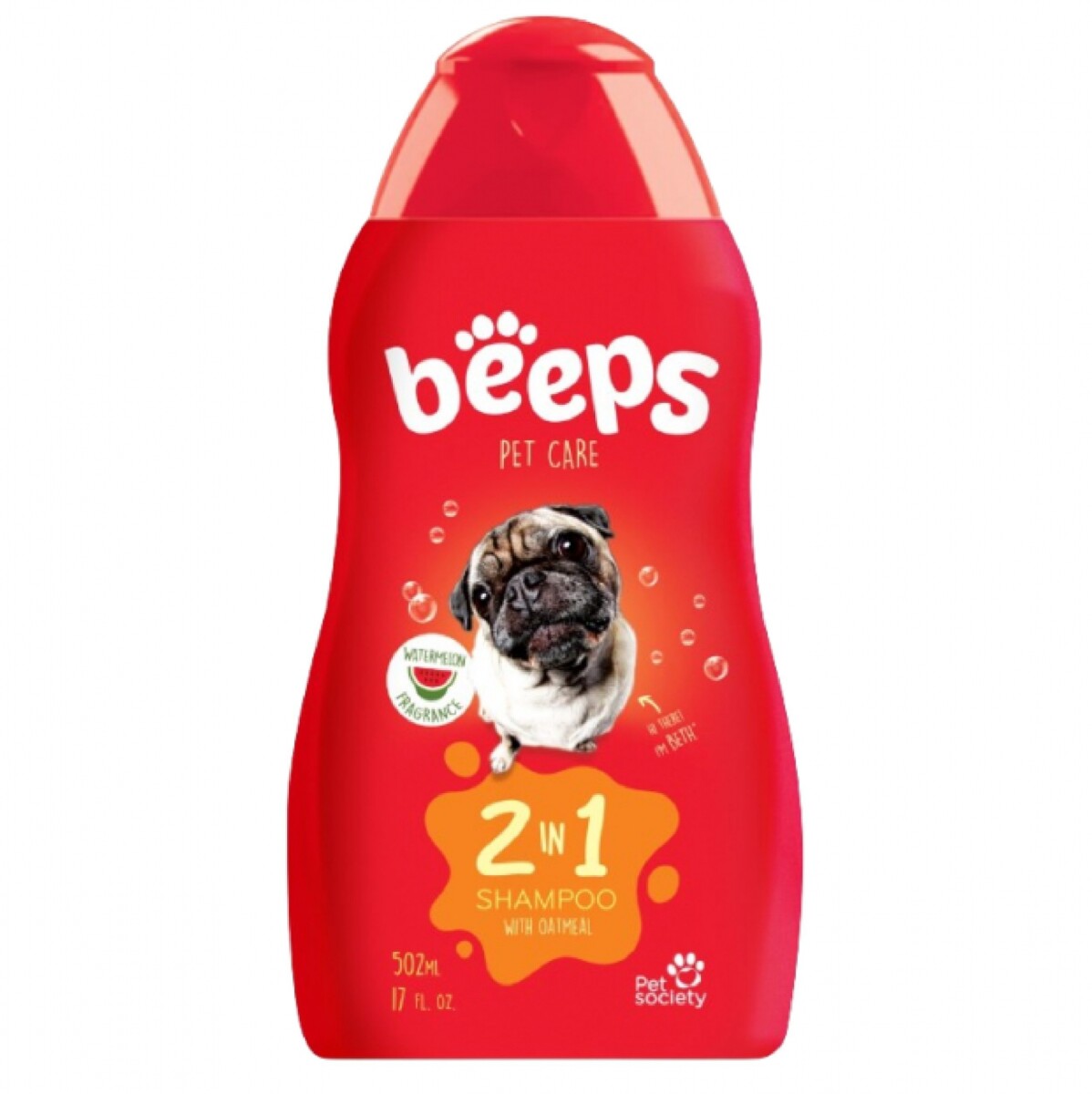 SHAMPOO BEEPS 2 EN 1 AVENA Y SANDIA 502 ML 