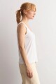 Musculosa escote a la base blanco
