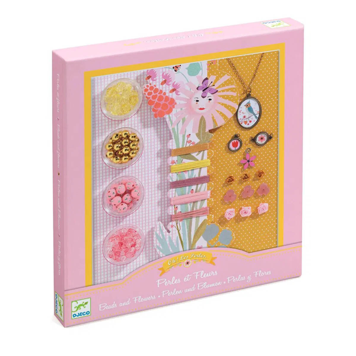 Manualidades Perlas y Flores Djeco 