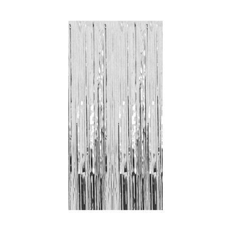 Cortinas de Fiesta Plateada