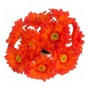 Flor Artificial Gerbera naranja tallo corto Flor Artificial Gerbera naranja tallo corto