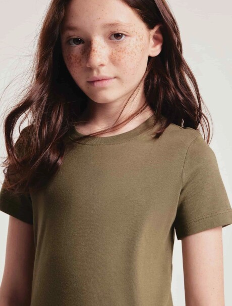 CAMISETA BÁSICA INFANTIL VERDE