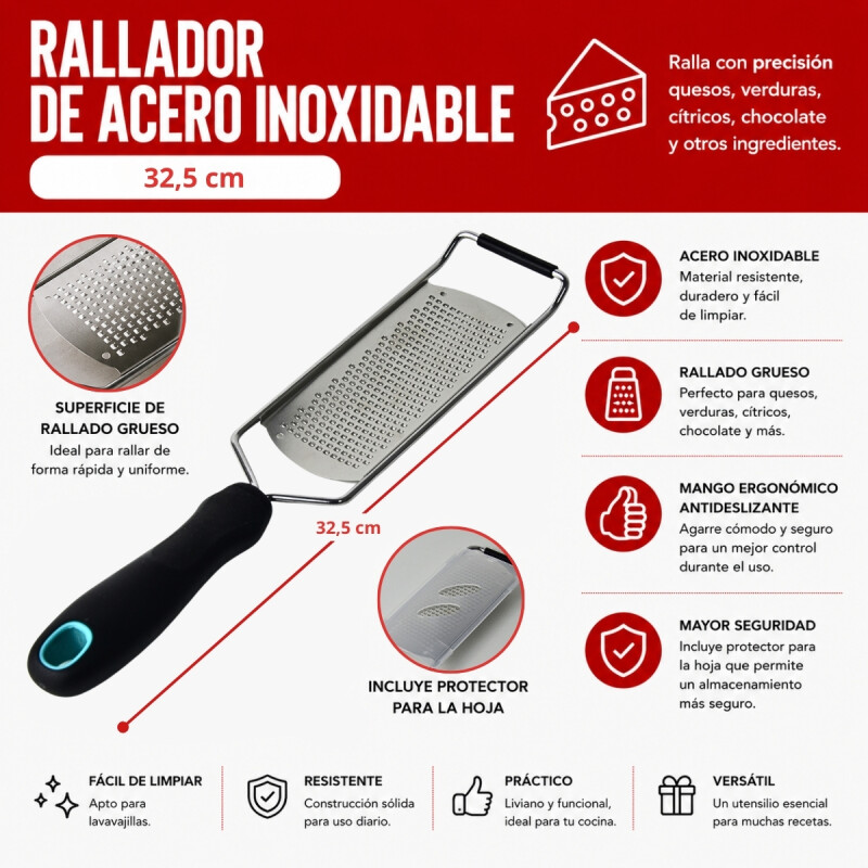 Rallador 32,5cm INOX
