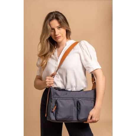 Bandolera Tahina Azul Piedra C/ Suela