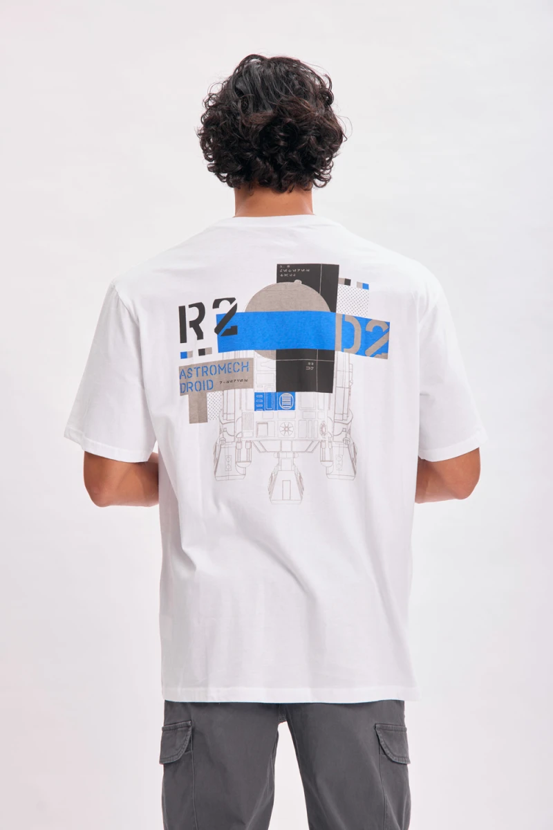 Remera oversize Star Wars Blanco