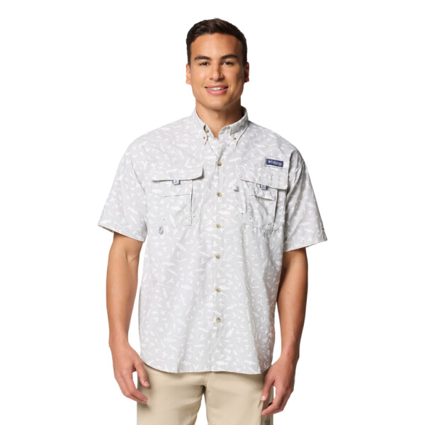 Super Bahama™ II SS Shirt - Cool Grey BLACK, WHITE