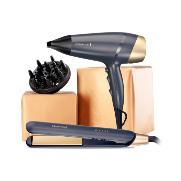 COMBO SAPPHIRE LUXE REMINGTON S5805GP-220R SECADOR + PLANCHITA CON ESTUCHE Unica
