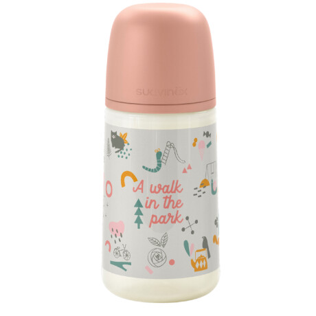 Mamadera Suavinex Anatómica 0-6 Meses Flujo M Rosada 270ml Mamadera Suavinex Anatómica 0-6 Meses Flujo M Rosada 270ml