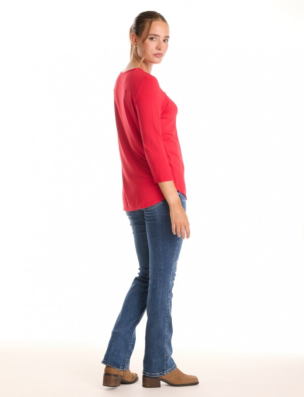 Remera Modal Canutillos ROJO