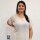 Blusa Da.M/C Lino C/Bot. Beige