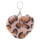 Llavero de Mujer Miss Carol en simil piel Rosado Leopardo