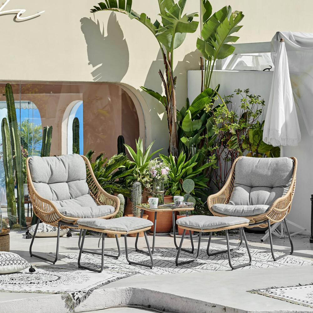 SET DE EXTERIOR RATTAN-SINTETICO-Y-ACERO NATURAL-BEIGE MALDIVA