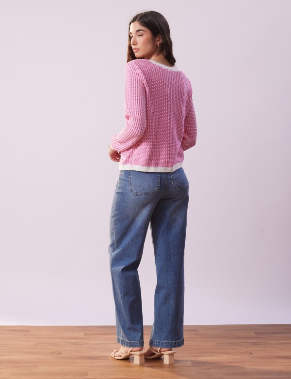 Cardigan Tweed FUCSIA
