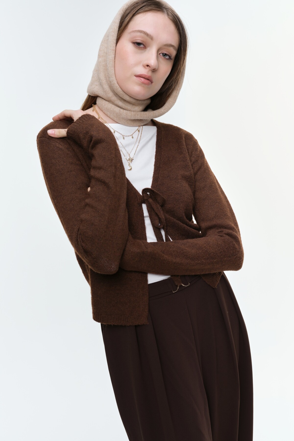 Cárdigan Aya Marron