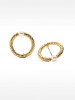 Pendientes Con Perlas dorado