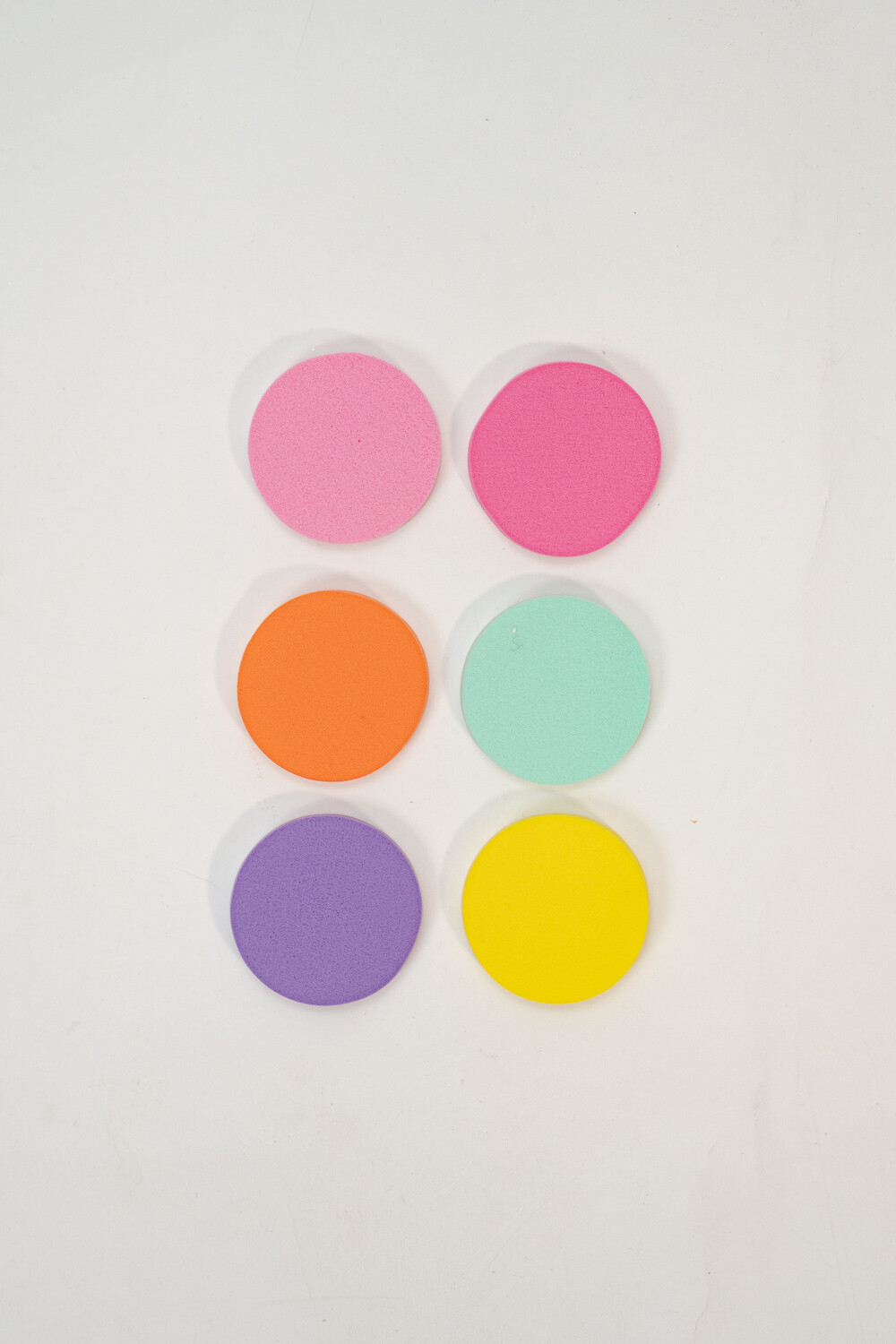Set Esponjas Maquillaje Discos, X6 Un. Color Unico