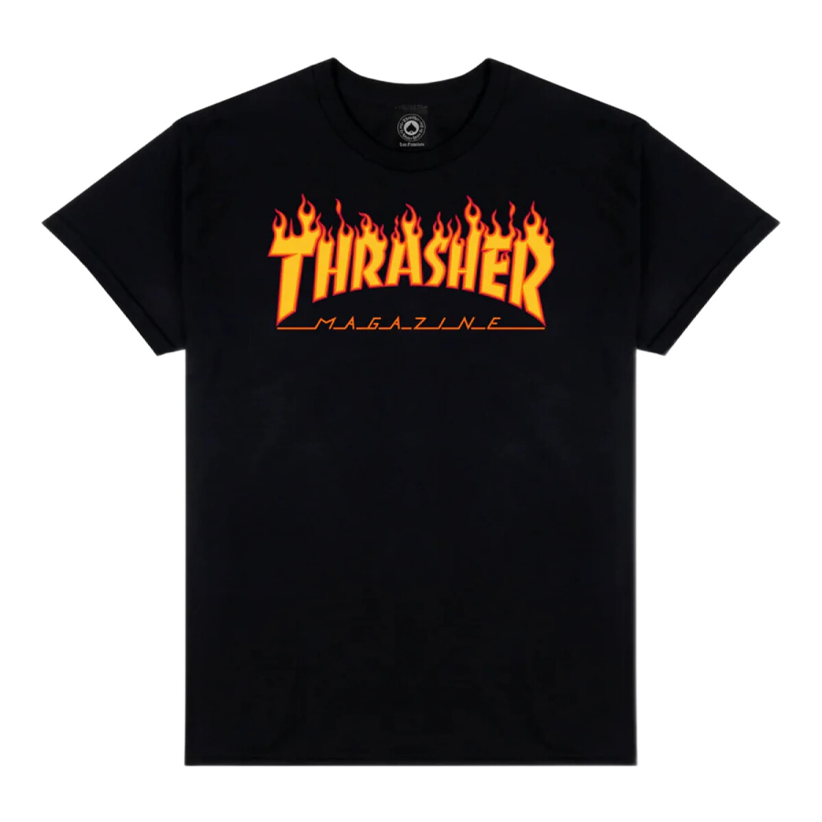 Remera Thrasher Men Flame - Negro 