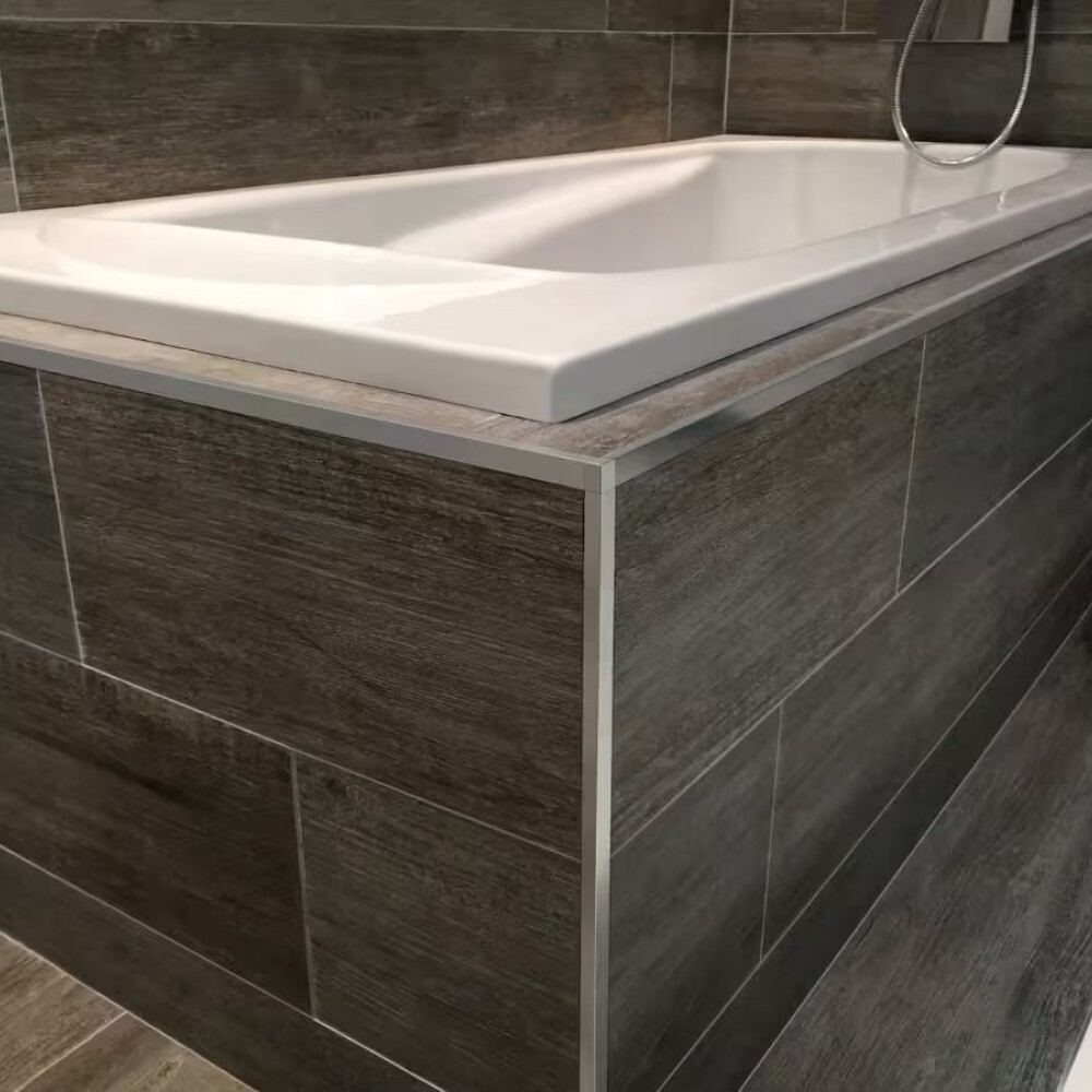 Aluminio Guardacanto Quadra 10x10mm x 2,5m Cromo Mate Aluminio Guardacanto Quadra 10x10mm X 2,5m Cromo Mate