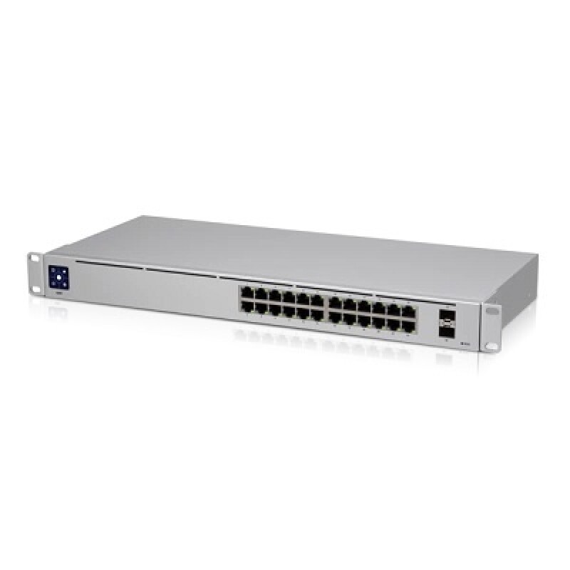 Ubiquiti UniFi Switch USW-24 - Conmutador - Gestionado - 24 x 10/100/1000 + 2 x Gigabit SFP - montaje en rack, sobremesa Ubiquiti UniFi Switch USW-24 - Conmutador - Gestionado - 24 x 10/100/1000 + 2 x Gigabit SFP - montaje en rack, sobremesa