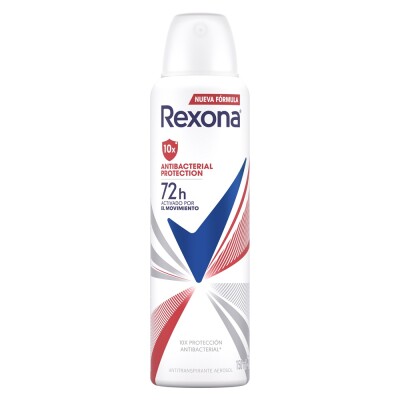 Desodorante Aerosol Rexona Antibacterial 72hs 150ml. Desodorante Aerosol Rexona Antibacterial 72hs 150ml.