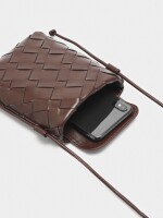 Bolsa Para Móvil Trenzada marron