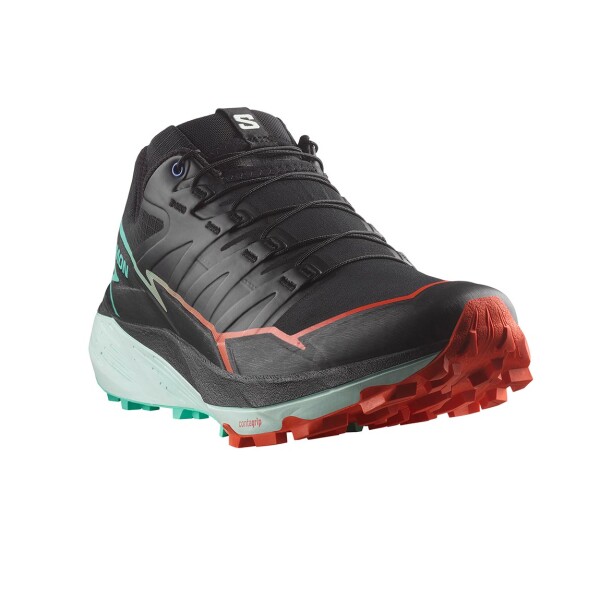 Salomon Thundercross para Hombre - Negro/Rojo Negro-Rojo