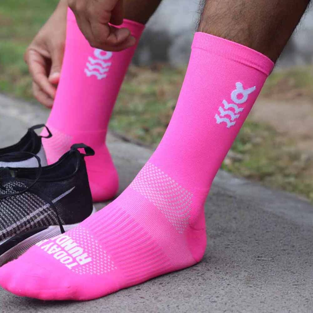 Medias Running Today is Runday Unisex Fucsia