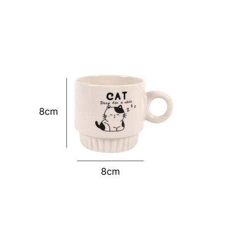 Set de tazas gatito con soporte Sc