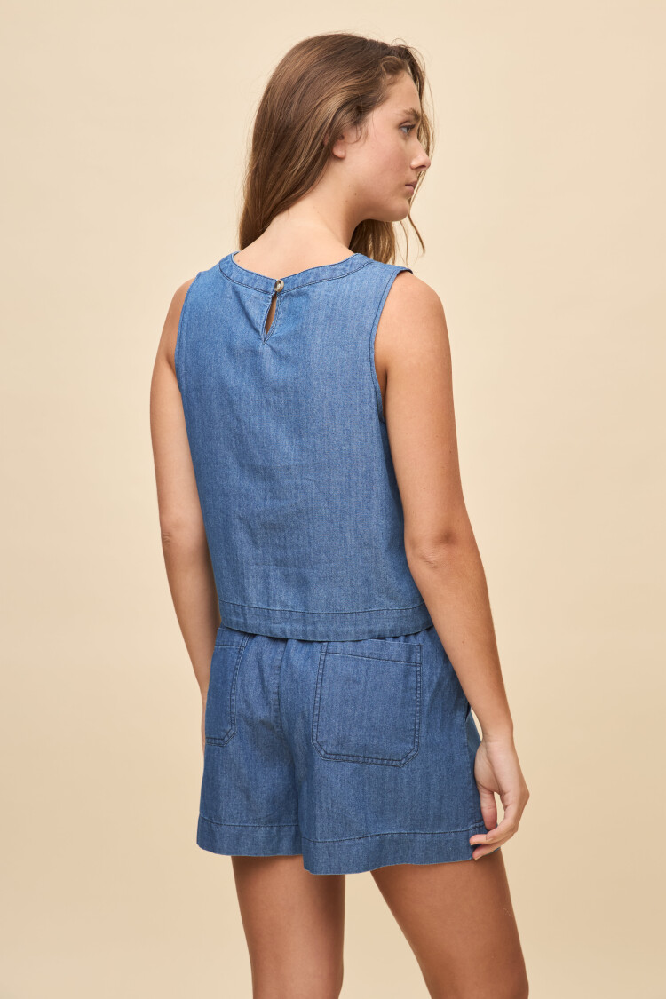 TOP MIRABEL Azul