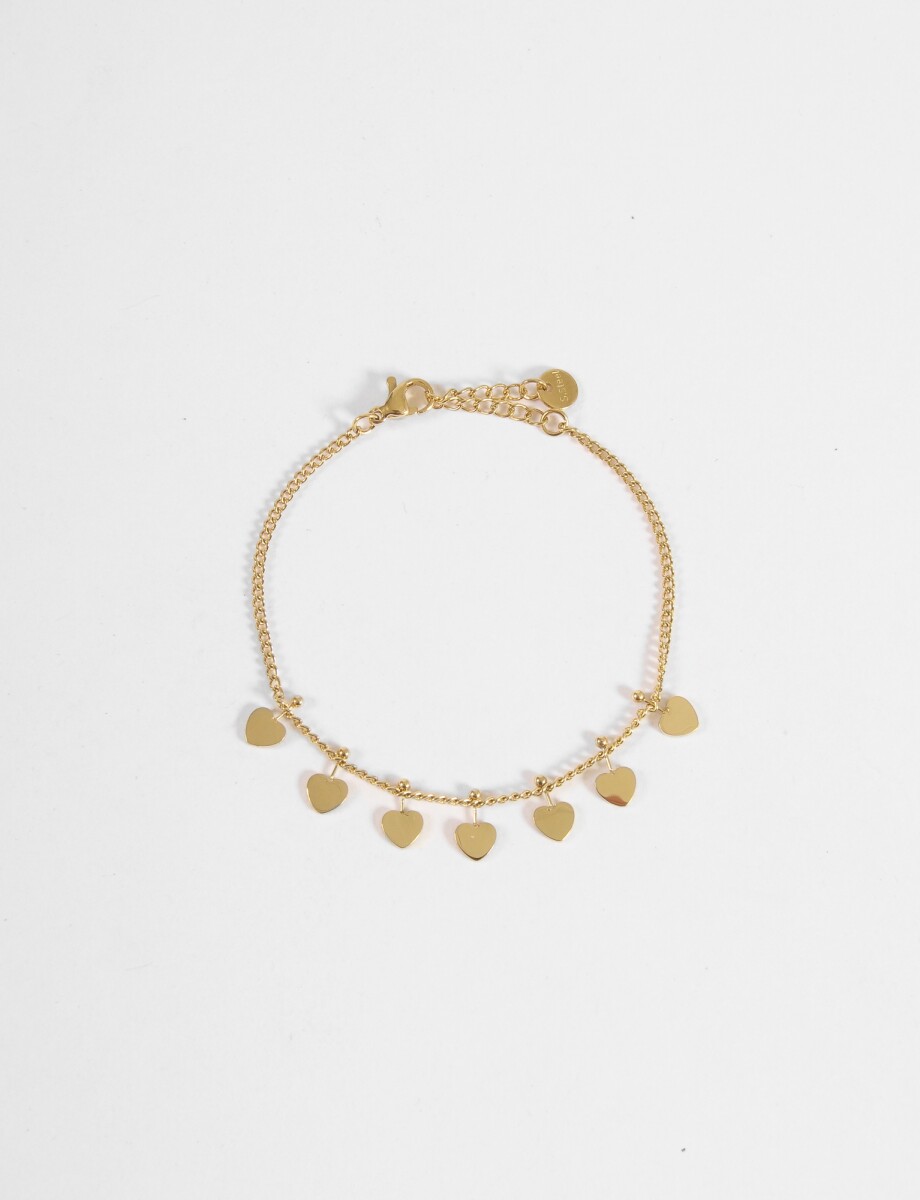 Pulsera dije cora acero - dorado 