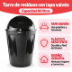 Tarro de residuos tapa vaiven 60lt NEGRO