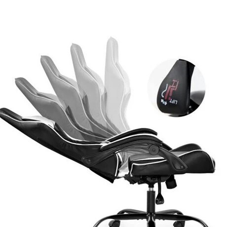 Silla Gamer Lumax Rom Negro/blanco 001