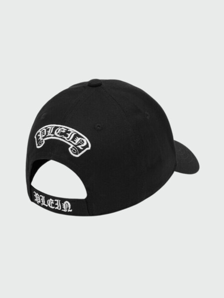 PHILIPP PLEIN - gorra negra Smile con diseño bordado Negro