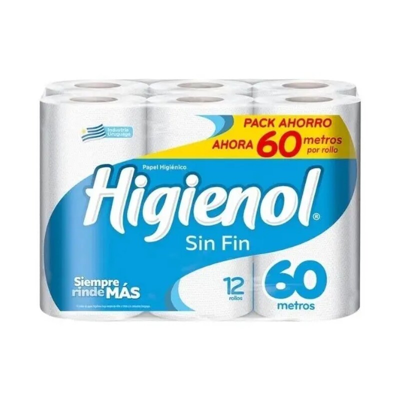 HIGIENOL SIN FIN 60M X12 Higienol Sin Fin 60m X12