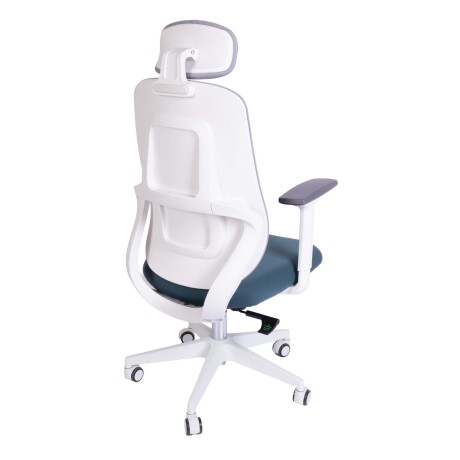 SILLA DE OFICINA MALLA BLANCO DAMASCO
