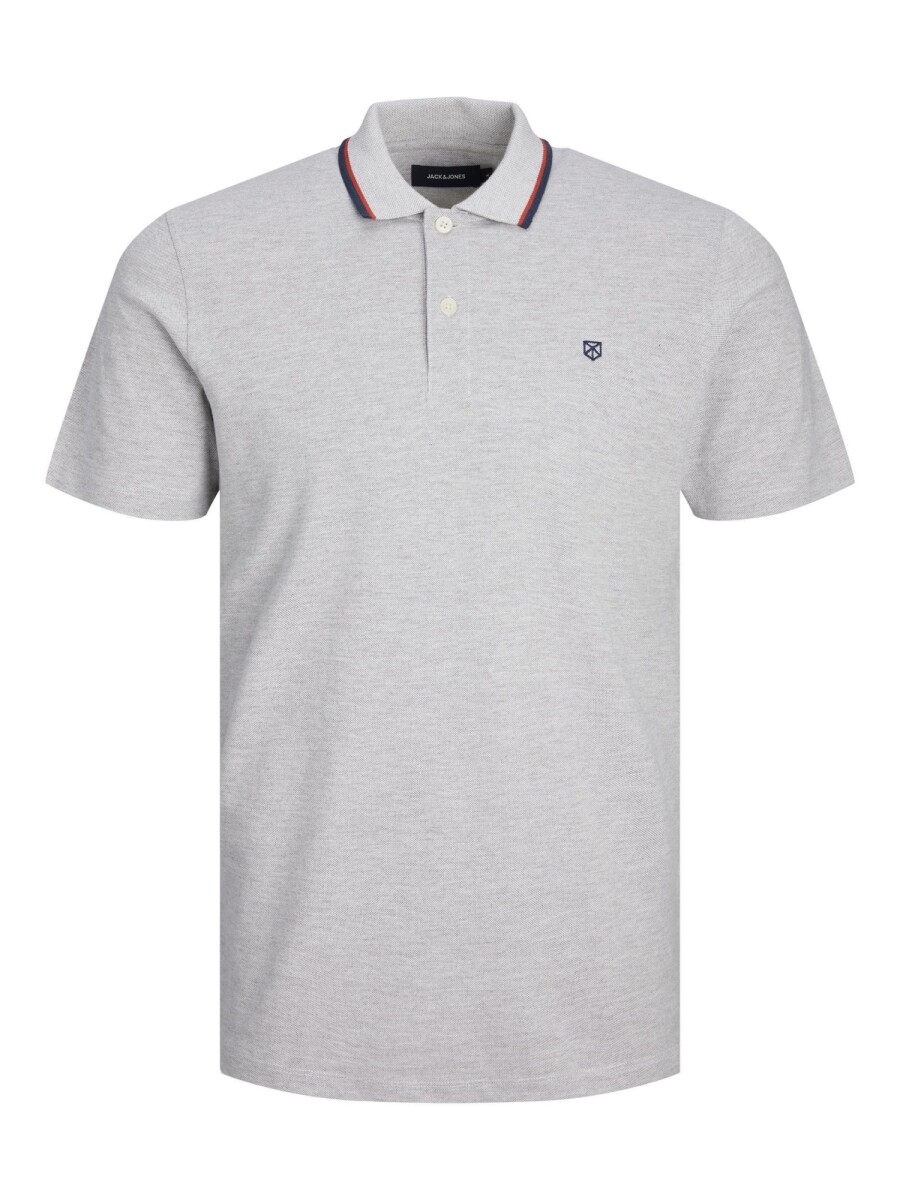 Polera Paulos Polo Contraste - Light Grey Melange 