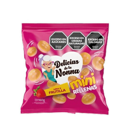 Galletas rellenas La Nonna mini 160g Frutilla Galletas rellenas La Nonna mini 160g Frutilla