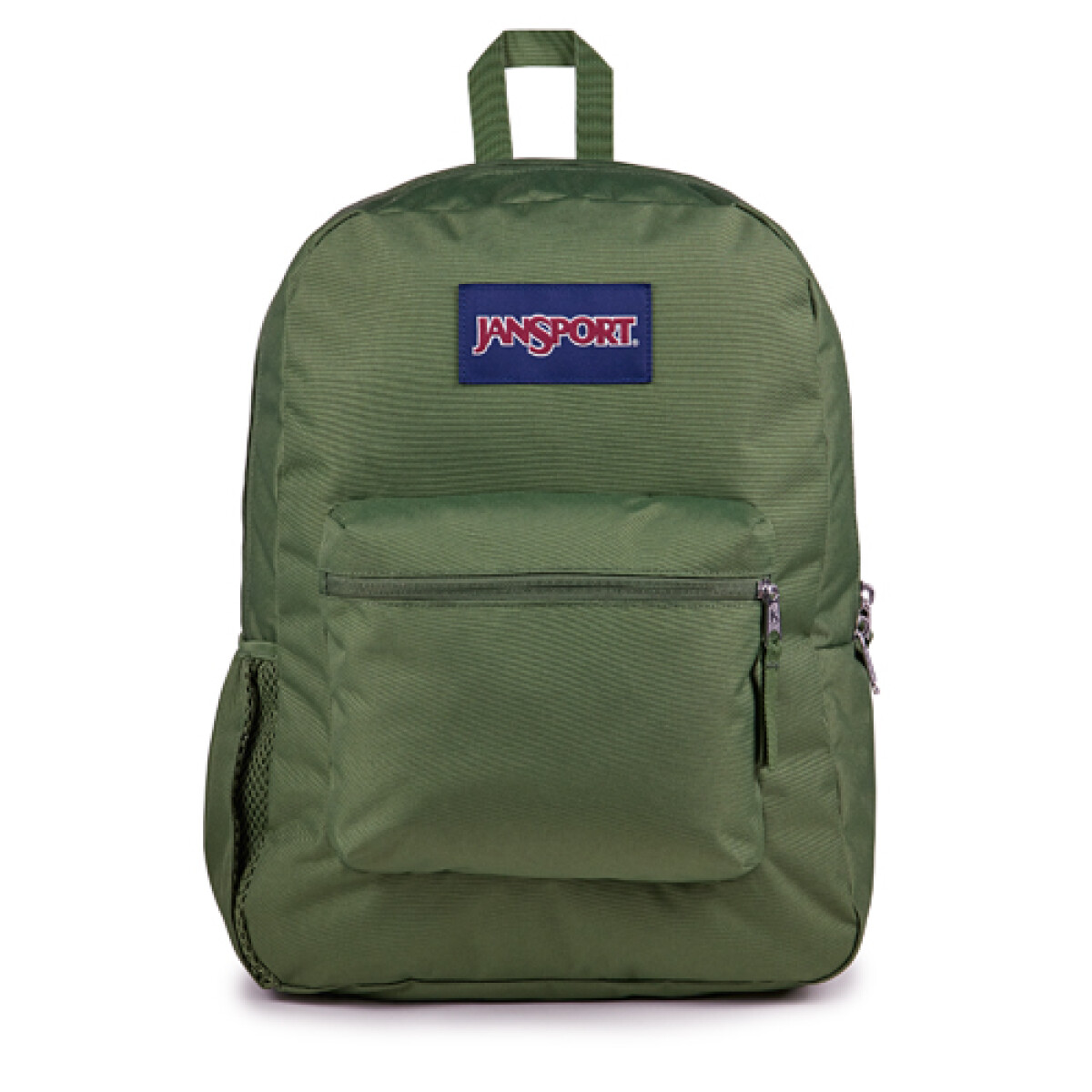 MOCHILA JANSPORT CROSS TOWN - BLACK - VERDE 