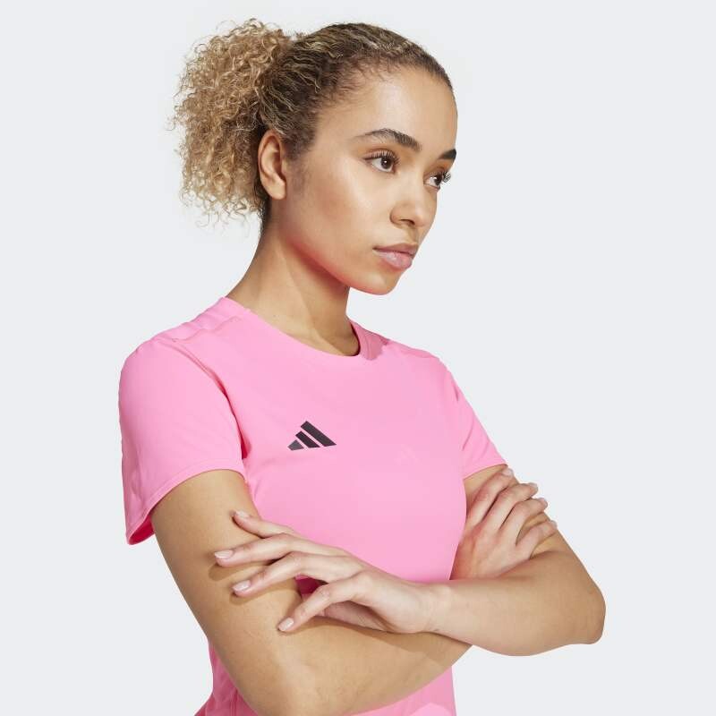 Remera Adidas Adizero Essentials Rosado