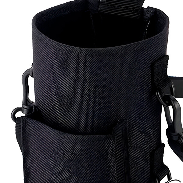 Bolso De Gimnasio Soporte Magnético P/ Botella Morral Correa Color Negro