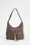 Hobo mochila con llavero removible chocolate