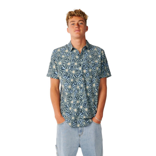 Camisa Rip Curl Vaporcool Sessions Aerotech - Azul Camisa Rip Curl Vaporcool Sessions Aerotech - Azul
