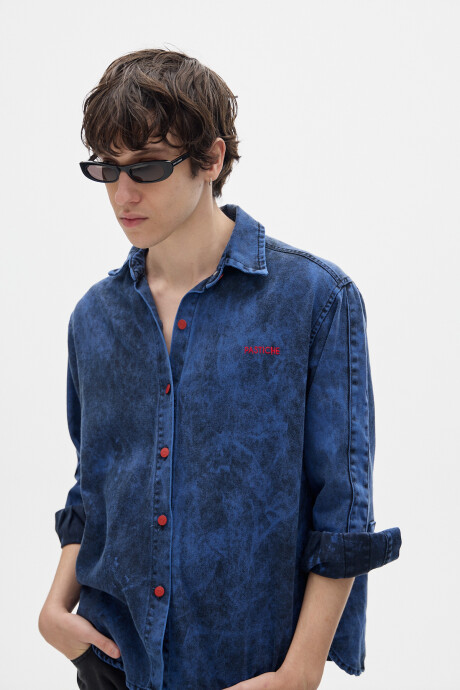 Camisa Noble Denim Washed Blue