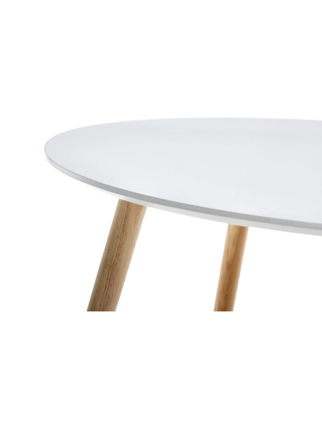Mesa de centro GALTEN Ø75 blanco Mesa de centro GALTEN Ø75 blanco