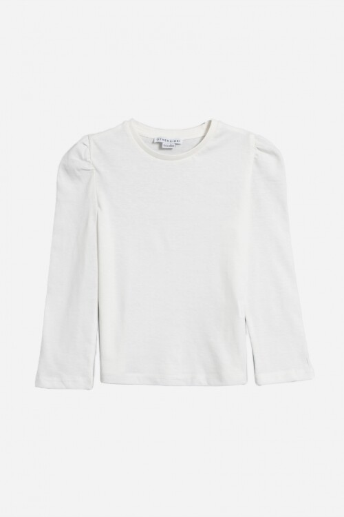 Remera mangas abullonadas BLANCO