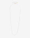 Collares Largos Color Collar Largo Beads Facetados - Blanco Crema
