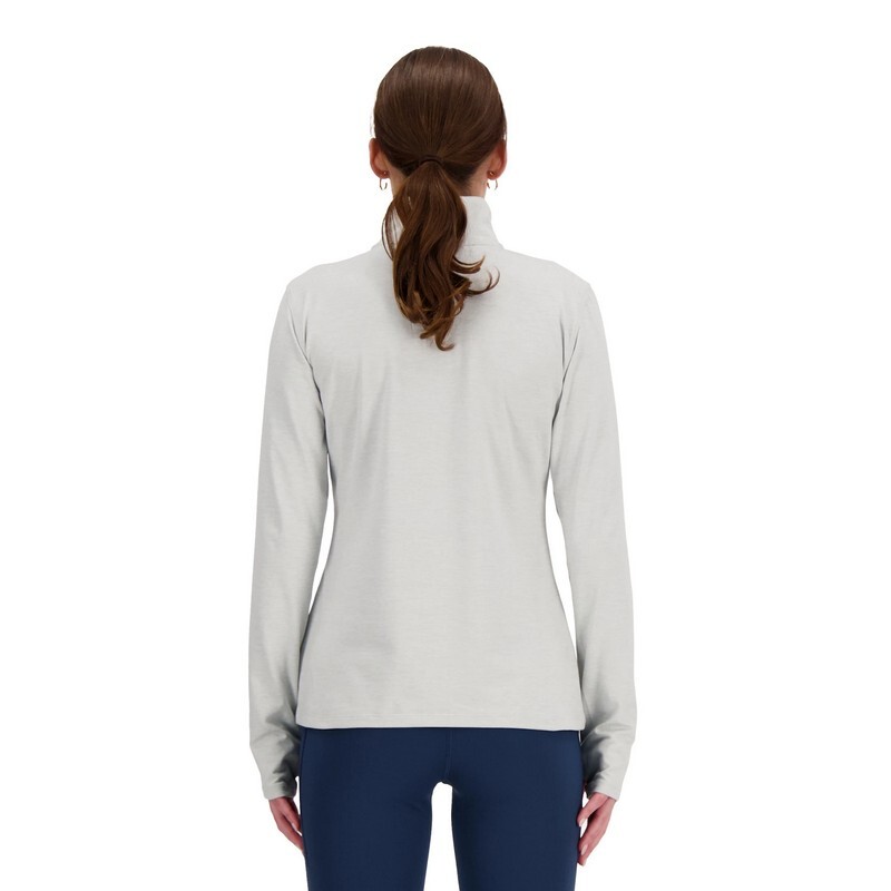 Buzo New Balance Space Dye 1/4 Zip Gris