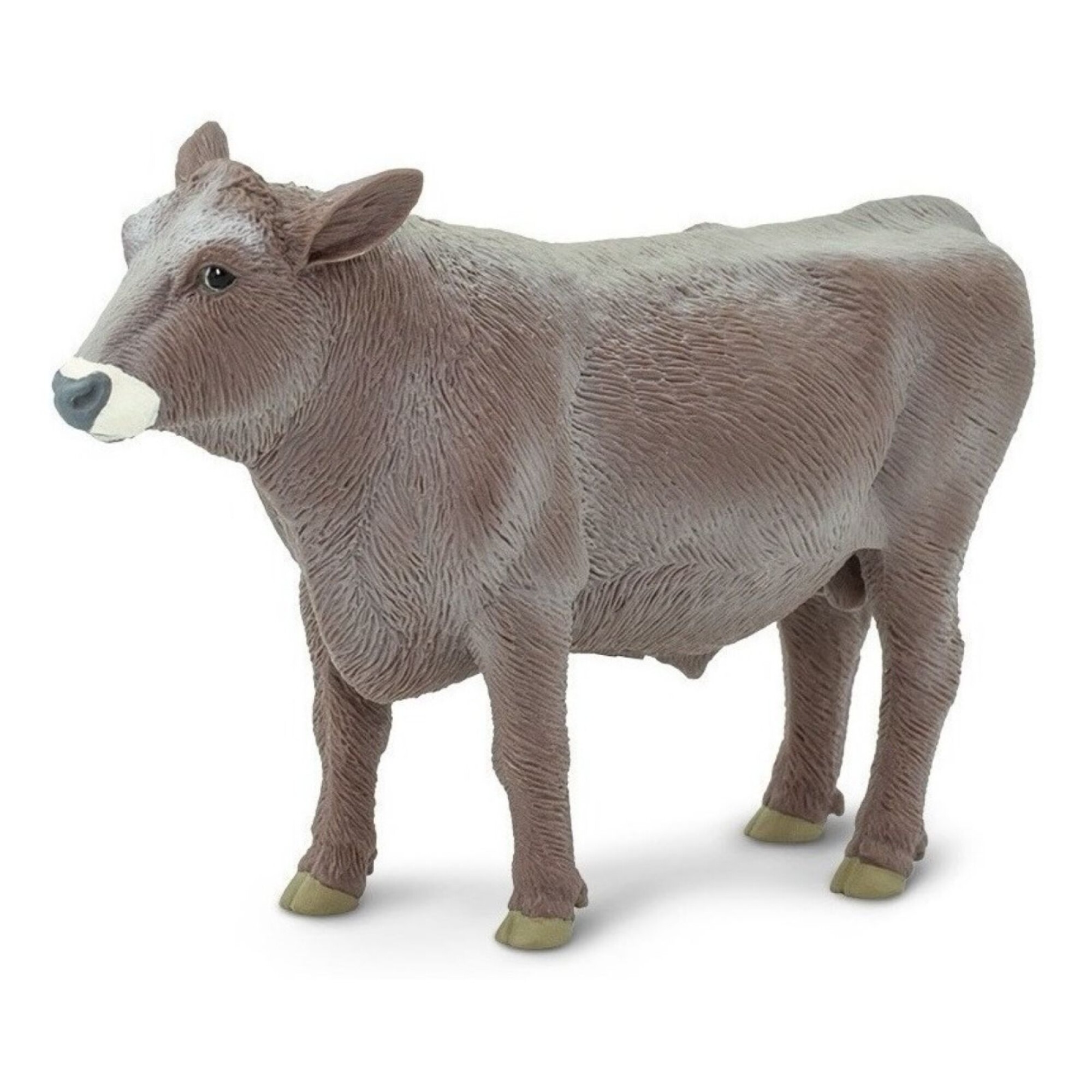 Figuras de vacas de juguete de toros, 4 piezas, figuras realistas de vaca  suiza, juguetes para niños pequeños, figuras duraderas de toro africano